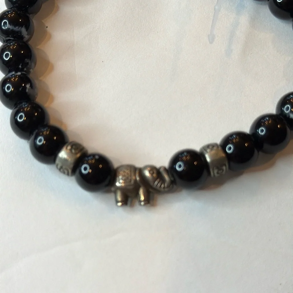 Men’s Blue and Black Jewelry Bracelet Set New no tags